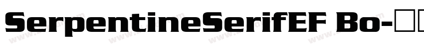 SerpentineSerifEF Bo字体转换